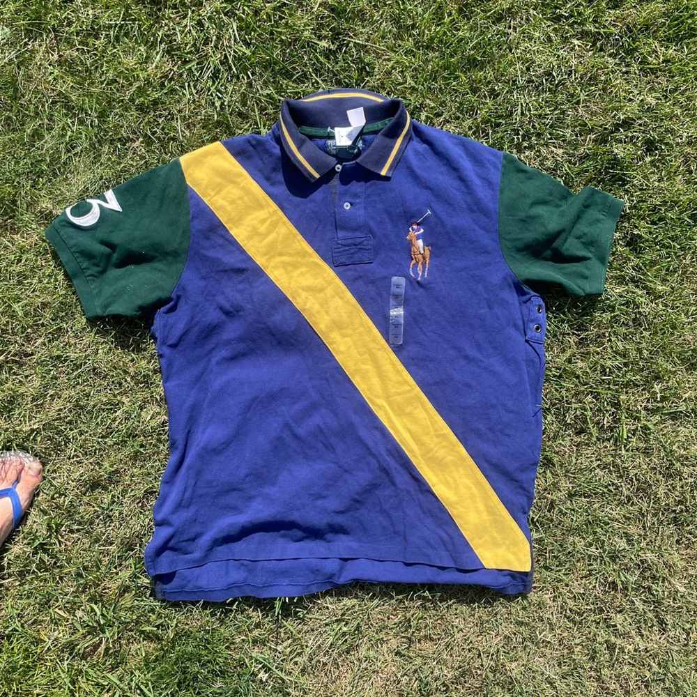Vintage NWT polo ralph lauren XXL rugby polo numbered